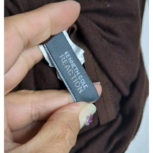 Kenneth Cole Reaction Dress Medium Mid R57100 Low Back Empire Waist Sleeveless M - Picture 10 of 11